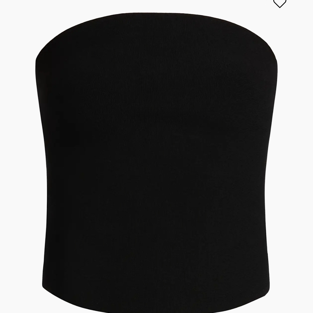 Simkhai Womens Shawn Strapless Bustier   Top Size L Black MSRP $275